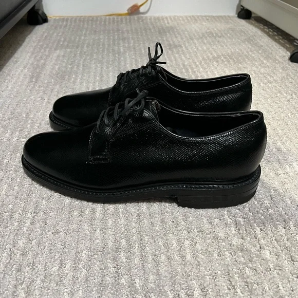 Florsheim Vintage Plain Toe Bluchers Black Calfskin Men’s Size 8D - Picture 2 of 9